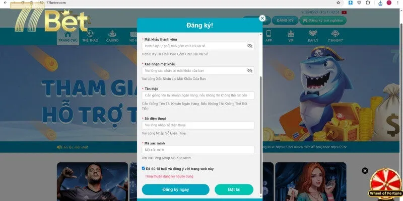 Chi tiết 3 bước chính để đăng ký 77bet thành công