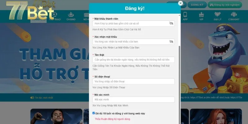 Hướng dẫn bạn mới thao tác cơ bản tại 77bet