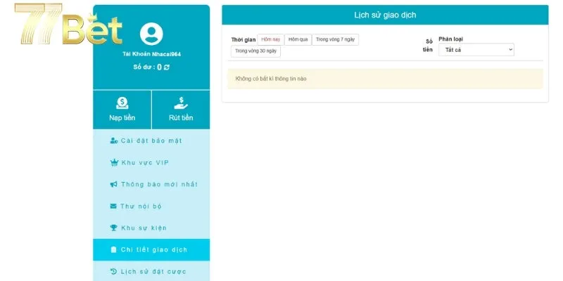 Những lưu ý quan trọng khi rút tiền 77bet